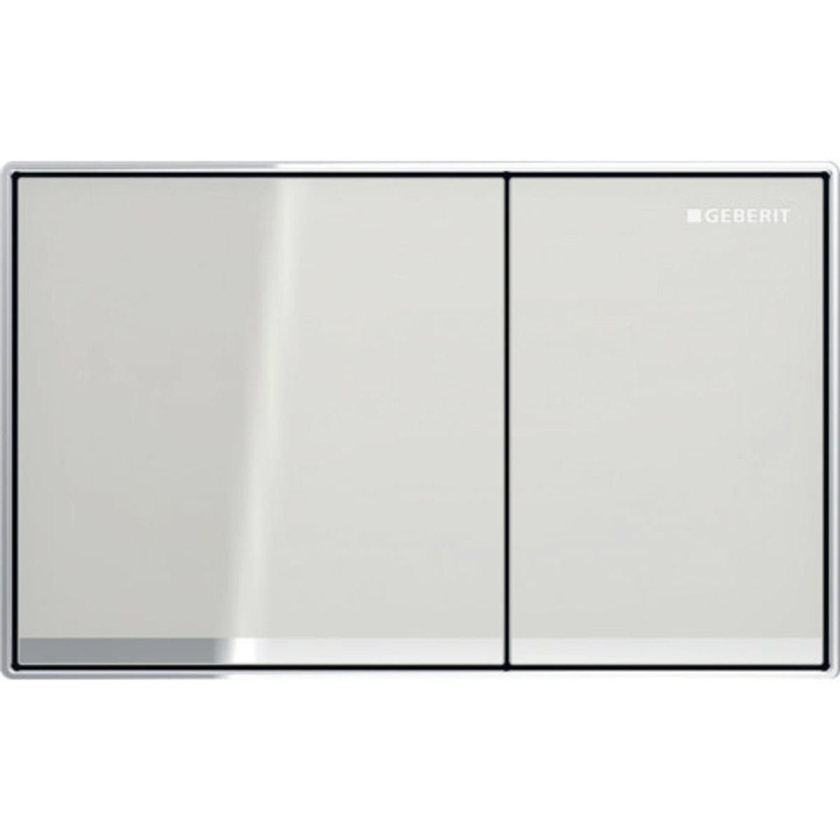 GEBERIT OMEGA60 betjeningsplade 184x25x114mm 2skyl tryktaste gla