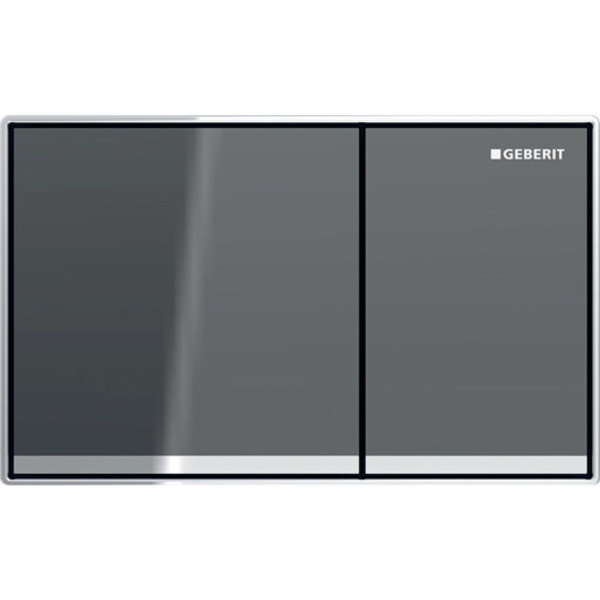 GEBERIT OMEGA60 betjeningsplade 184x25x114mm 2skyl tryktaste gla