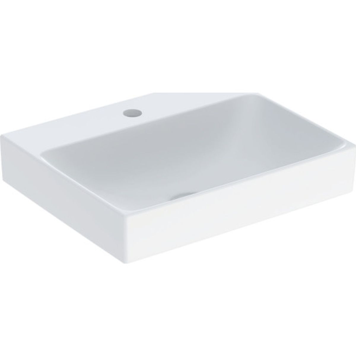 GEBERIT ONE håndvask 500x410mm hh midt u/overl porcelæn KeraTect