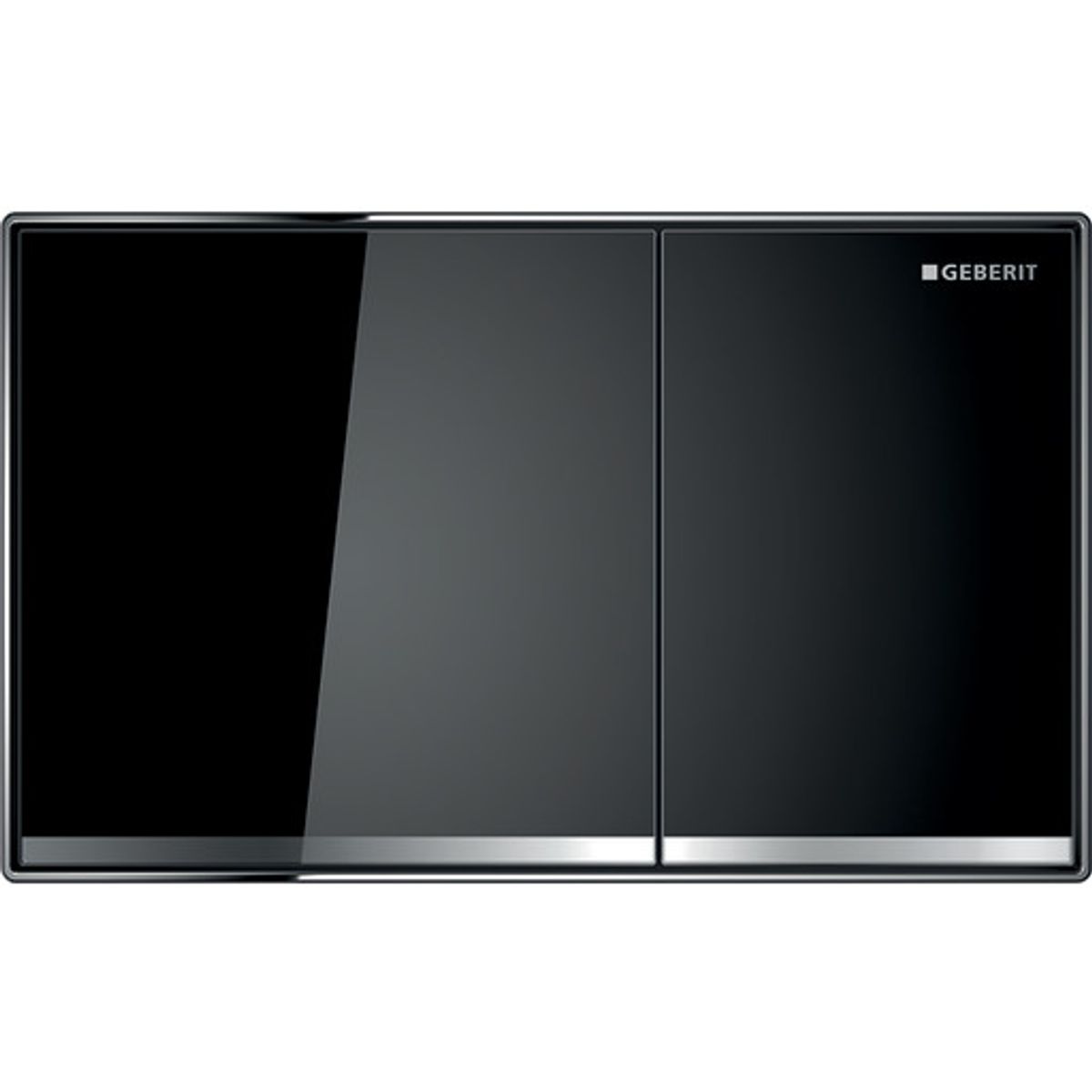 Geberit Sigma 60 betjeningsplade, sort glas