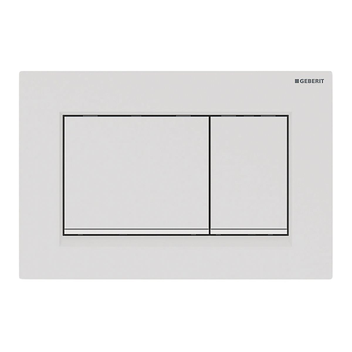 GEBERIT SIGMA30 betjeningsplade 246x164x12mm hvid/mathvid