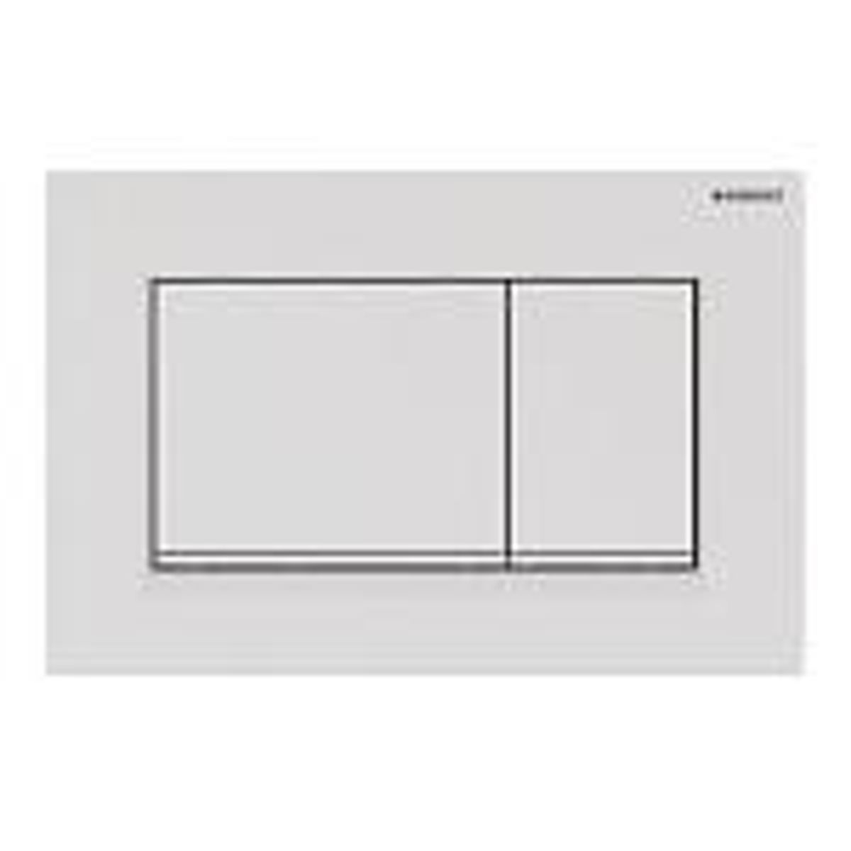 Geberit SIGMA30 betjeningsplade 246x164x12mm hvid/mathvid