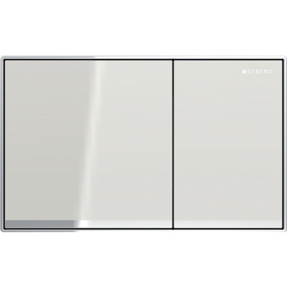 GEBERIT SIGMA60 betjeningsplade 214x25x132mm 2skyl tryktaste gla