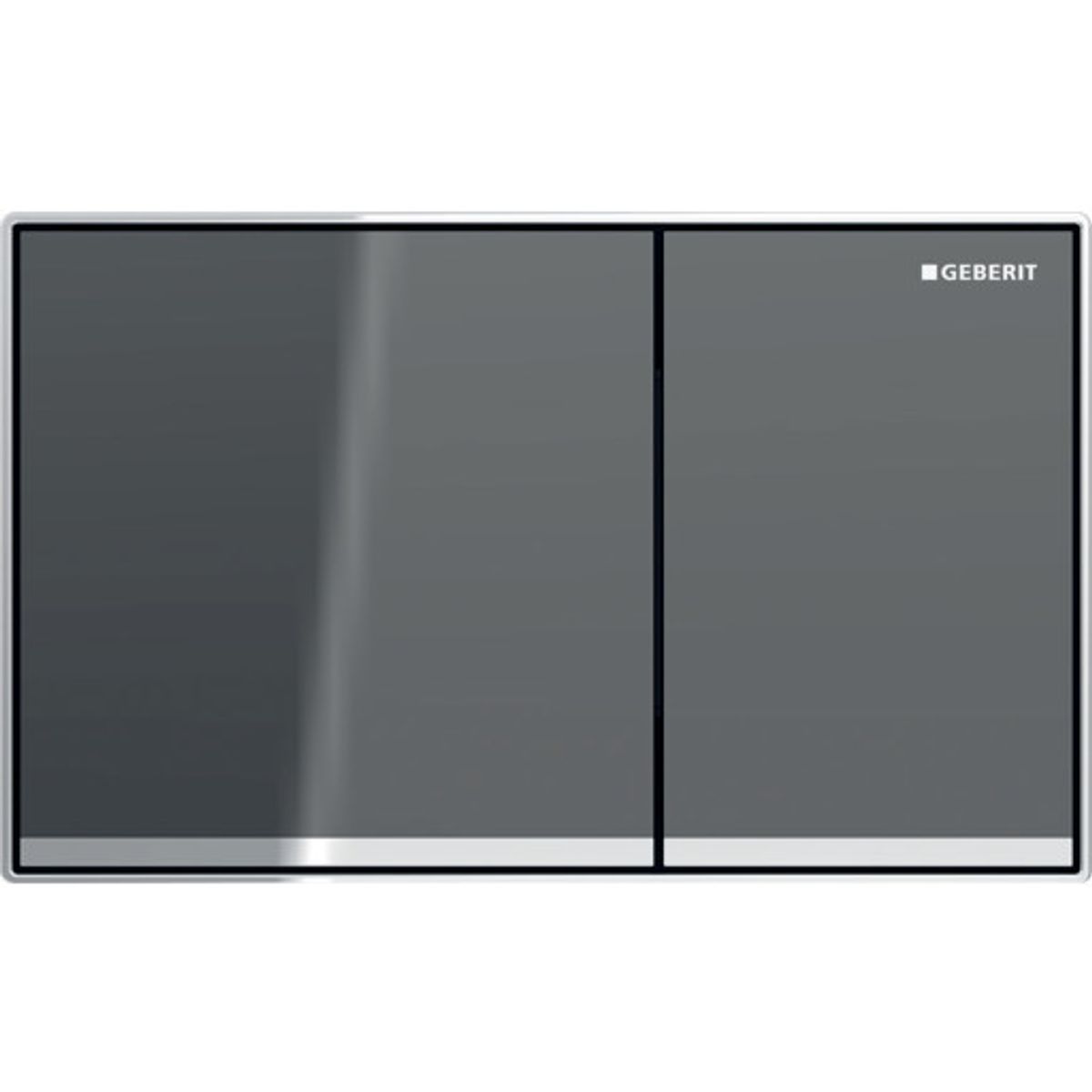 GEBERIT SIGMA60 betjeningsplade 214x25x132mm 2skyl tryktaste gla