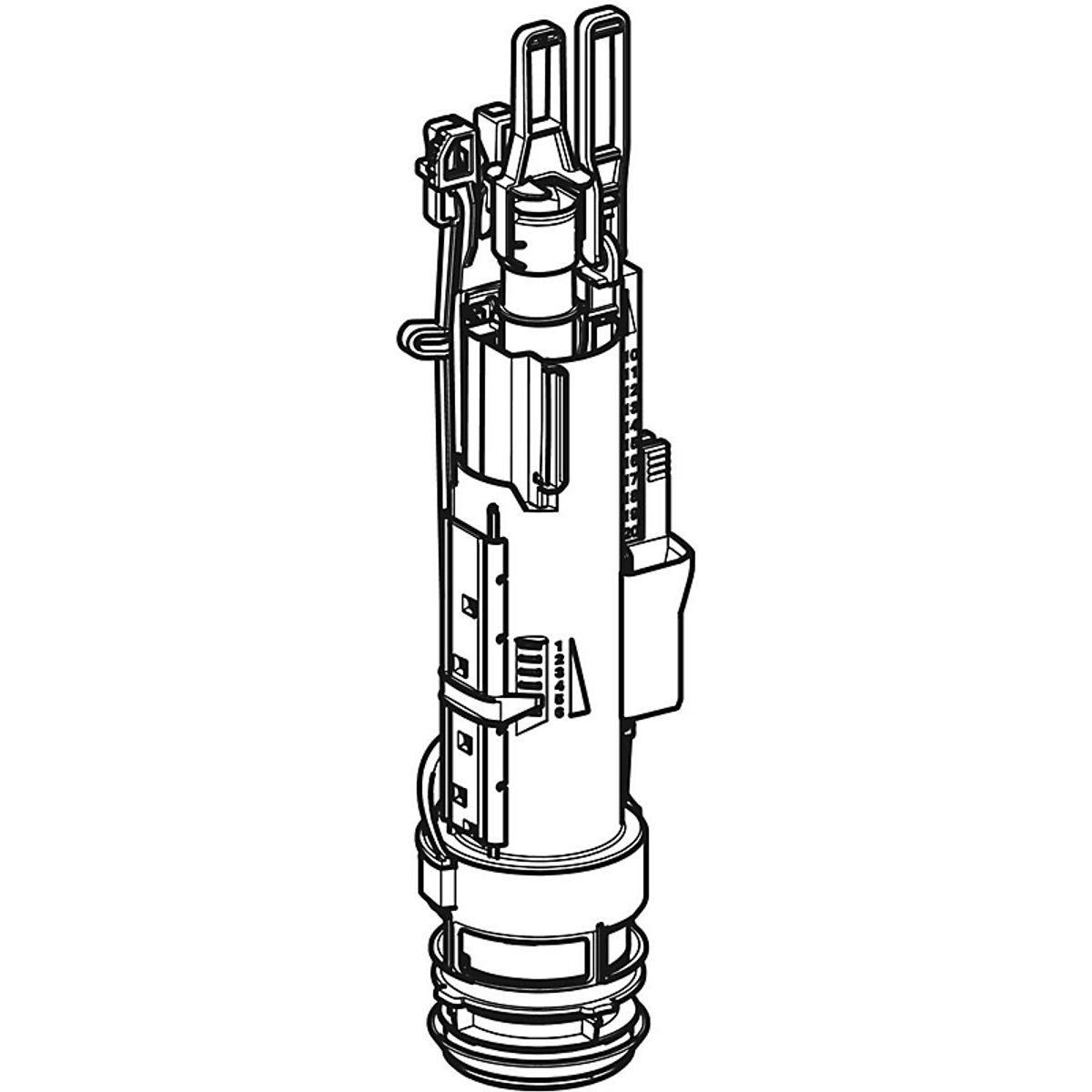 GEBERIT skyllegarniture 3/6ltr til indbygningscisterne, med drosselfunktion, til sigma, delta, up300