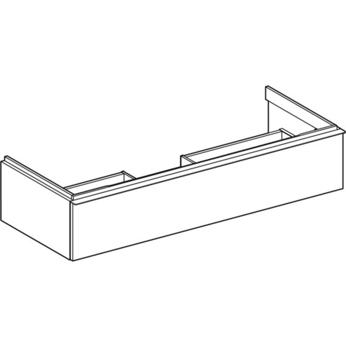 GEBERIT vaskeskab 1184x476x247mm 1skuffe højkomprimeret trelags