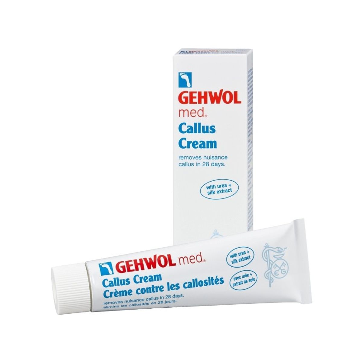 GEHWOL, Callus Cream, 125 ml. - Fodcreme, God til hård hud, Kur creme, Dermatologisk testet, Hælrevner