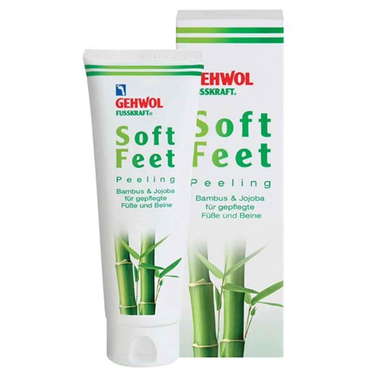 GEHWOL Fusskraft, Soft Feet Peeling, 125 ml. - Fodpeeling, Fjerner døde hudceller, God til hård hud, Dermatologisk testet, Hælrevner