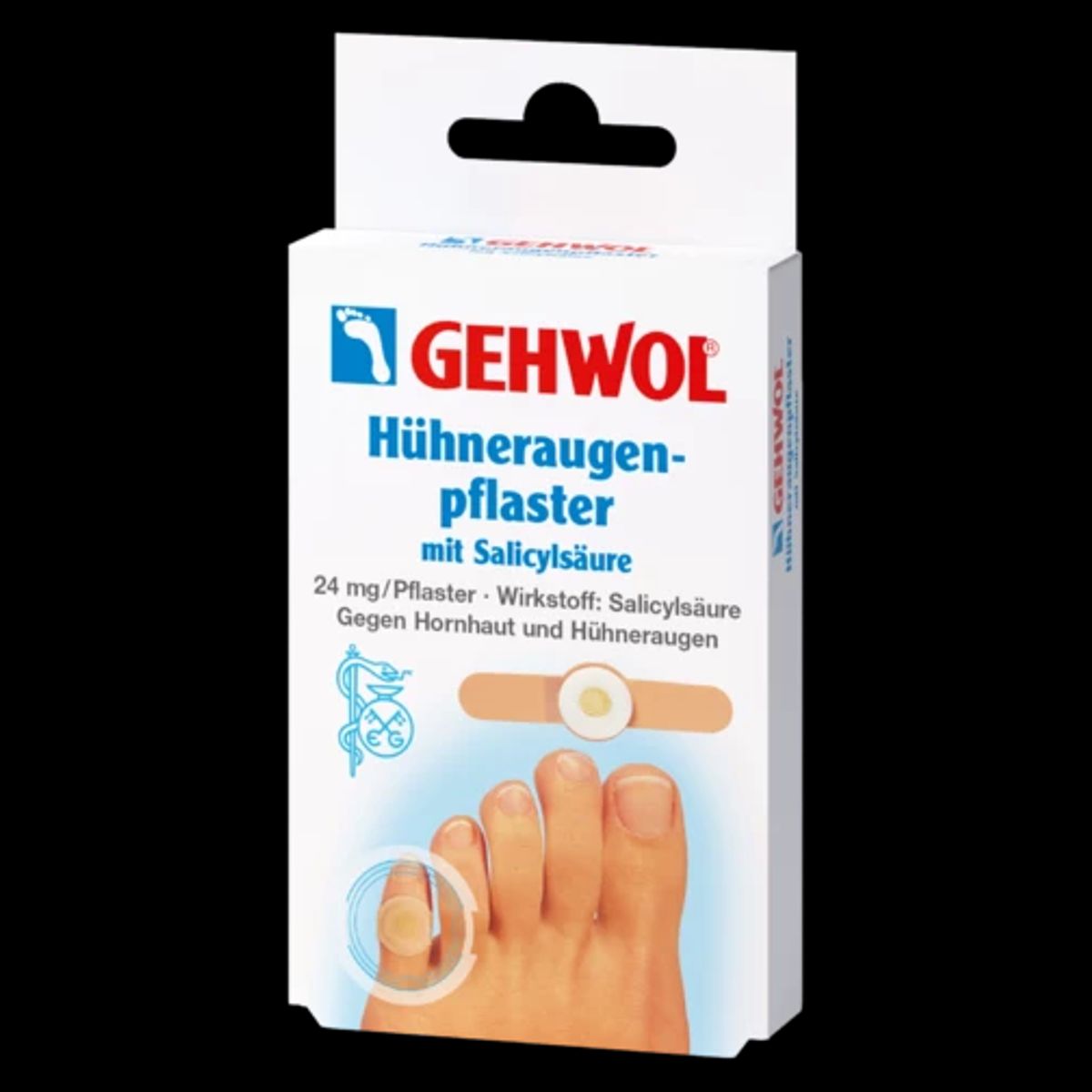 GEHWOL, Ligtorneplaster, 4 x 2 stk.