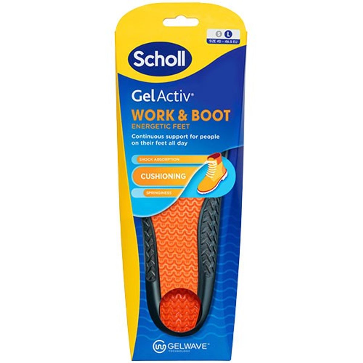 Gel Activ Insole Work & Boot (L) - 1 pakke