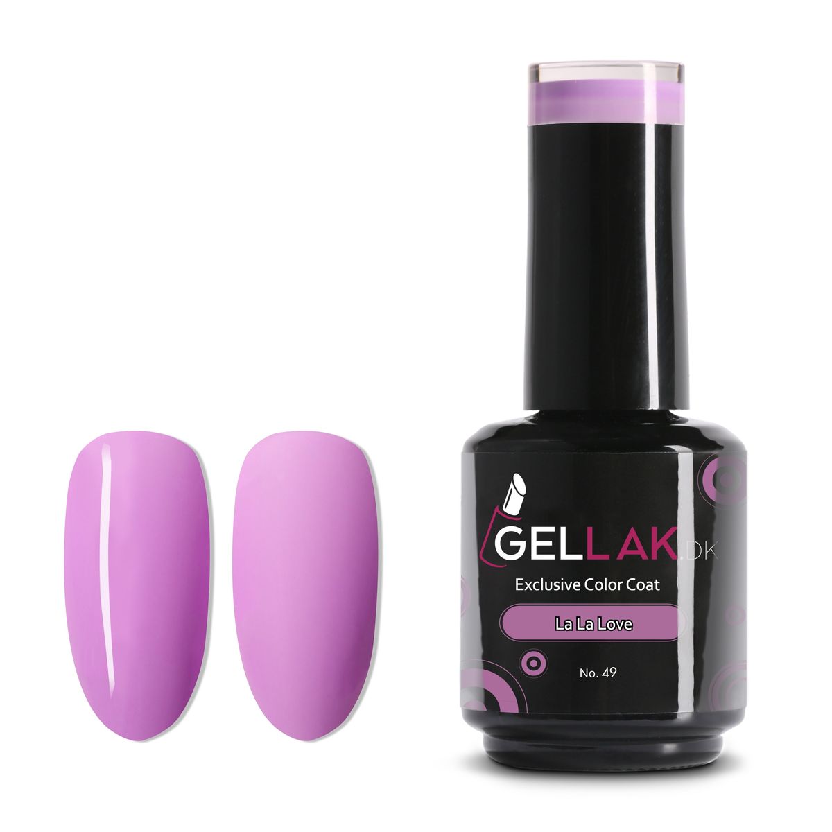 Gel Neglelak Lilla | 15 ml | La La Love No. 49 | Gellak.dk