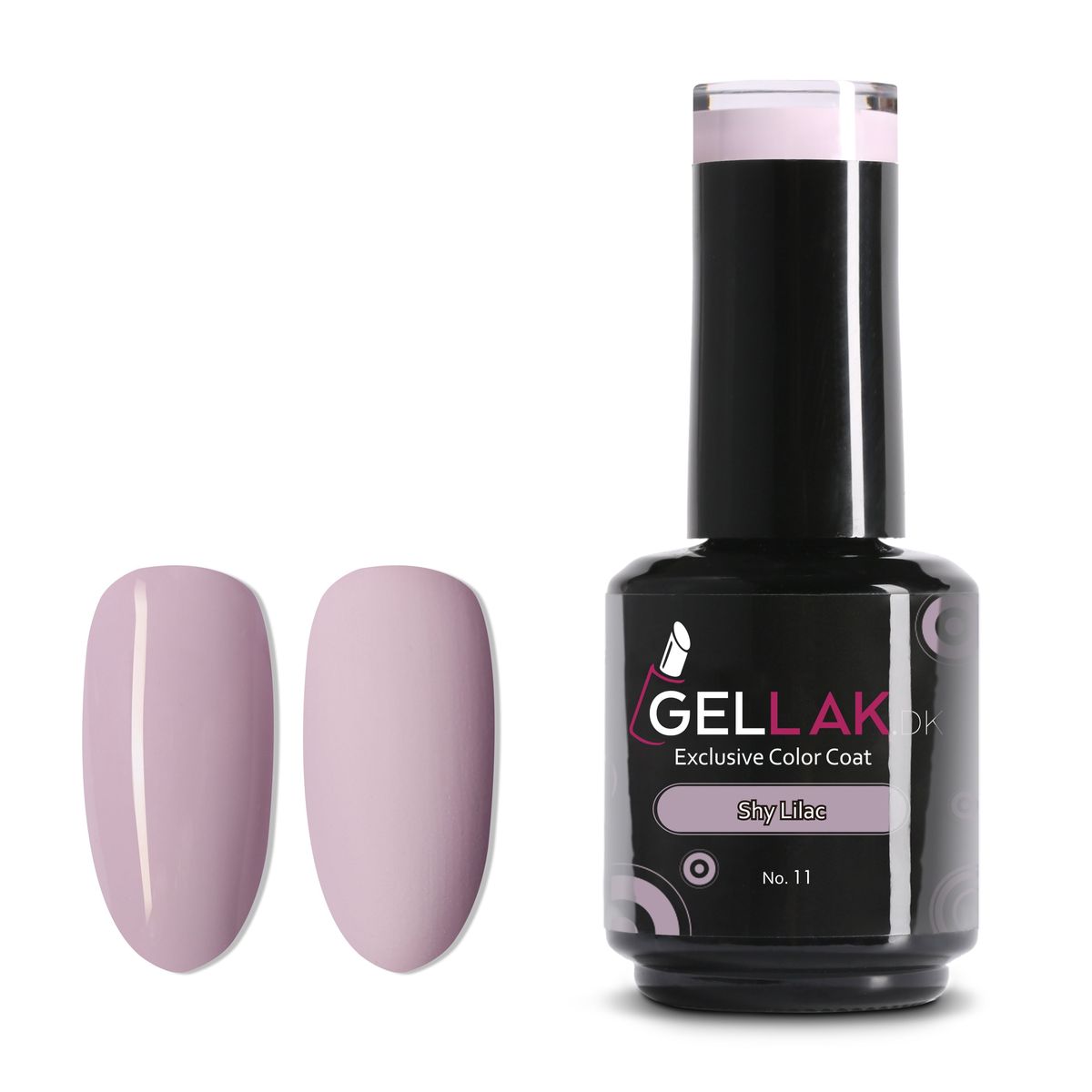 Gel Neglelak Lilla | 15 ml | Shy Lilac No. 11 | Gellak.dk