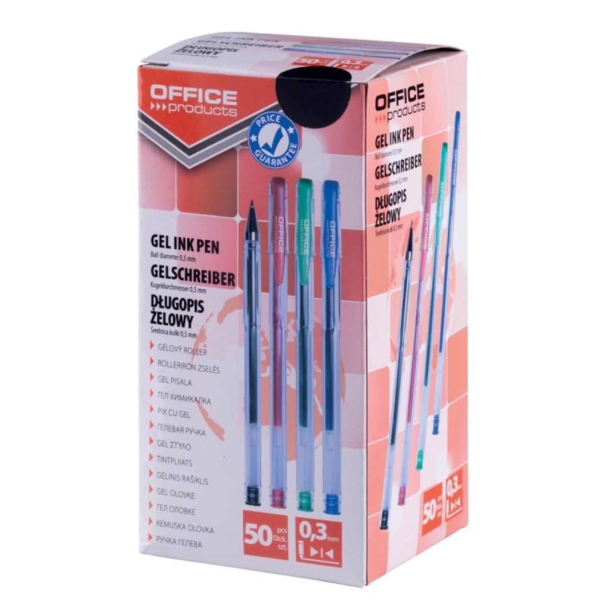 Gelpen OFFICE PRODUCTS Classic 0.5 mm, sort, 50 stk.