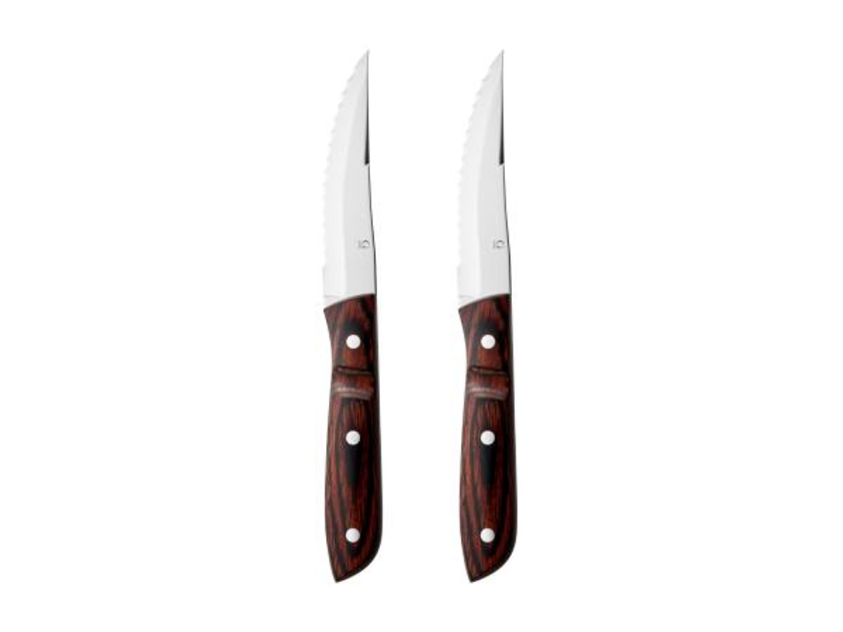 Gense - Old farmer classic Steakkniv xl 23,5 cm 2 stk. Træ/Stål