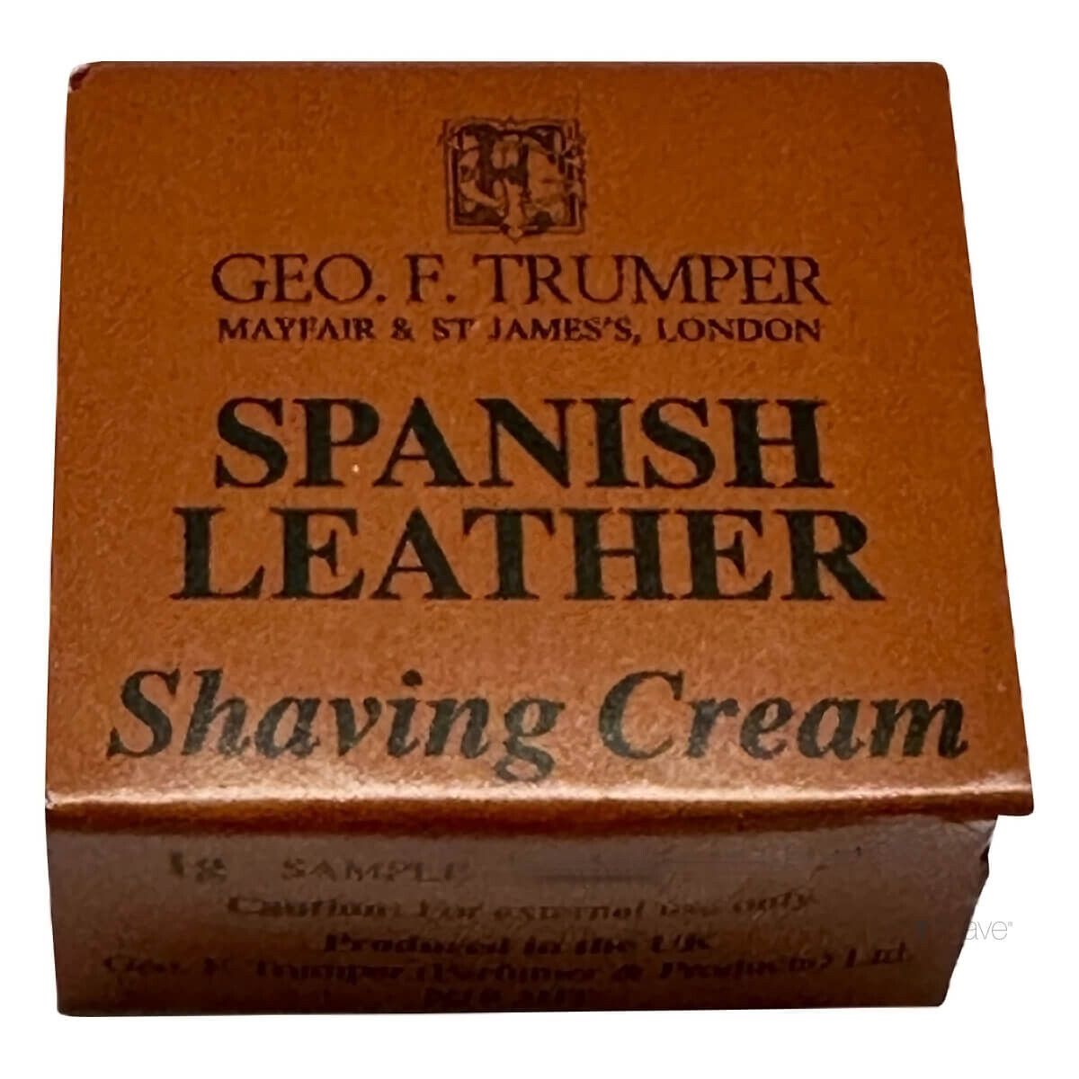 Geo F Trumper Barbercreme, Spanish Leather, Sample, 1 gr.