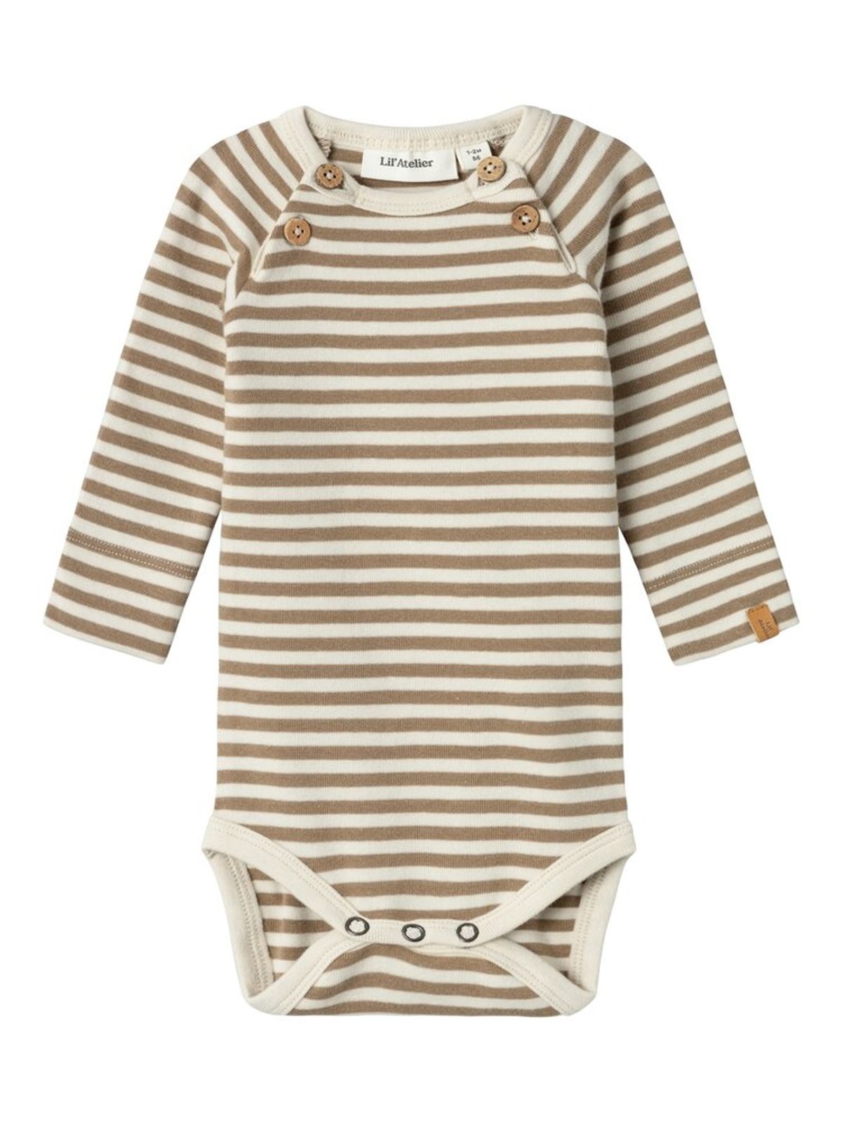 Geo langærmet slim body - BIRCH - 62