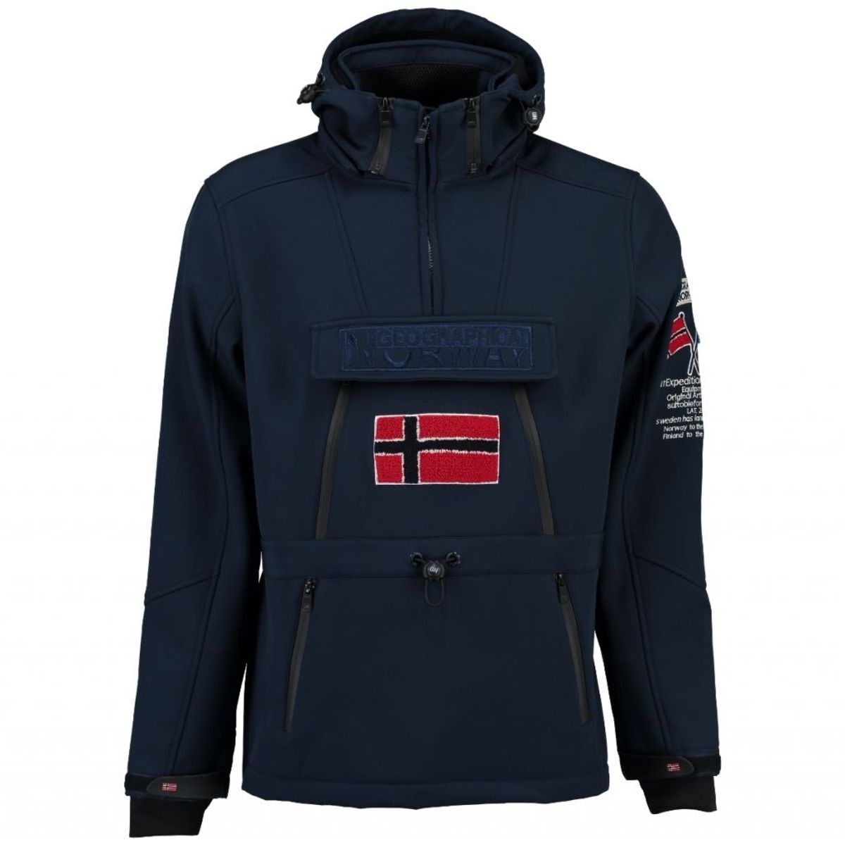 Geographical Norway Herre Anorak Softshell Jakke Tuilding - Navy