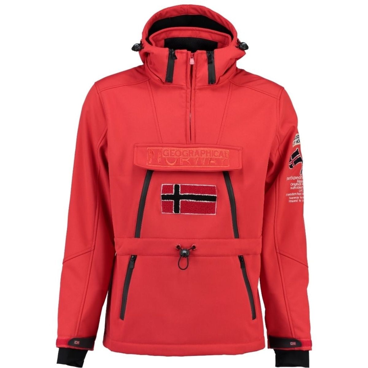 Geographical Norway Herre Anorak Softshell Jakke Tuilding - Red