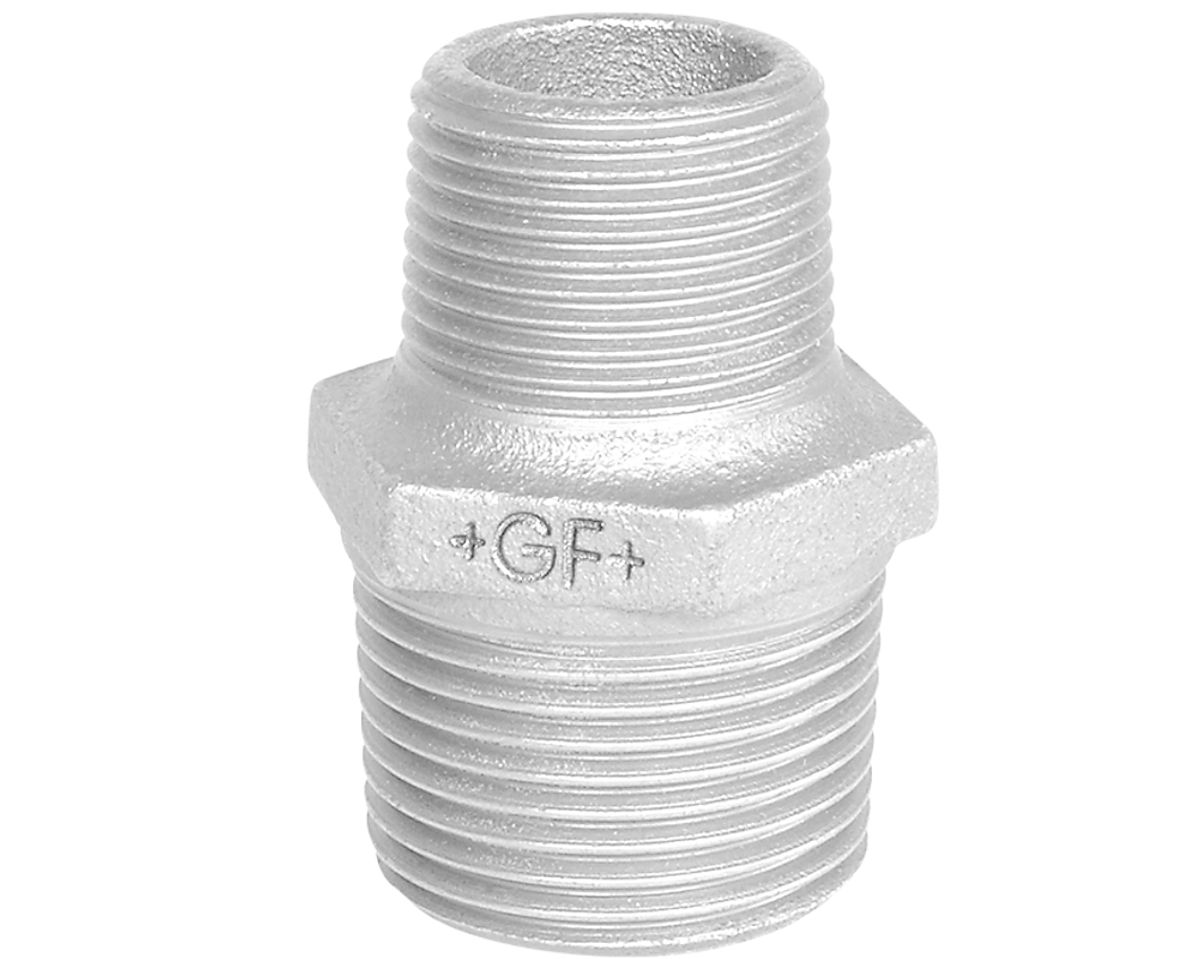 Georg Fischer brystnippel galvaniseret 1 - 1/2''