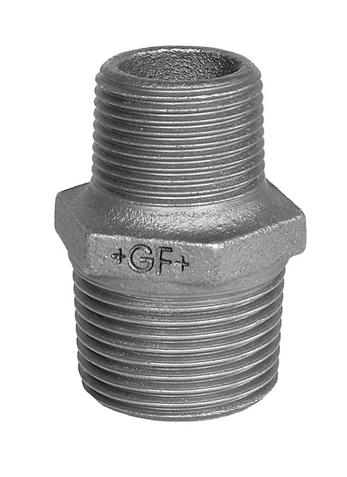 Georg Fischer brystnippel sort 1/2 - 1/4''