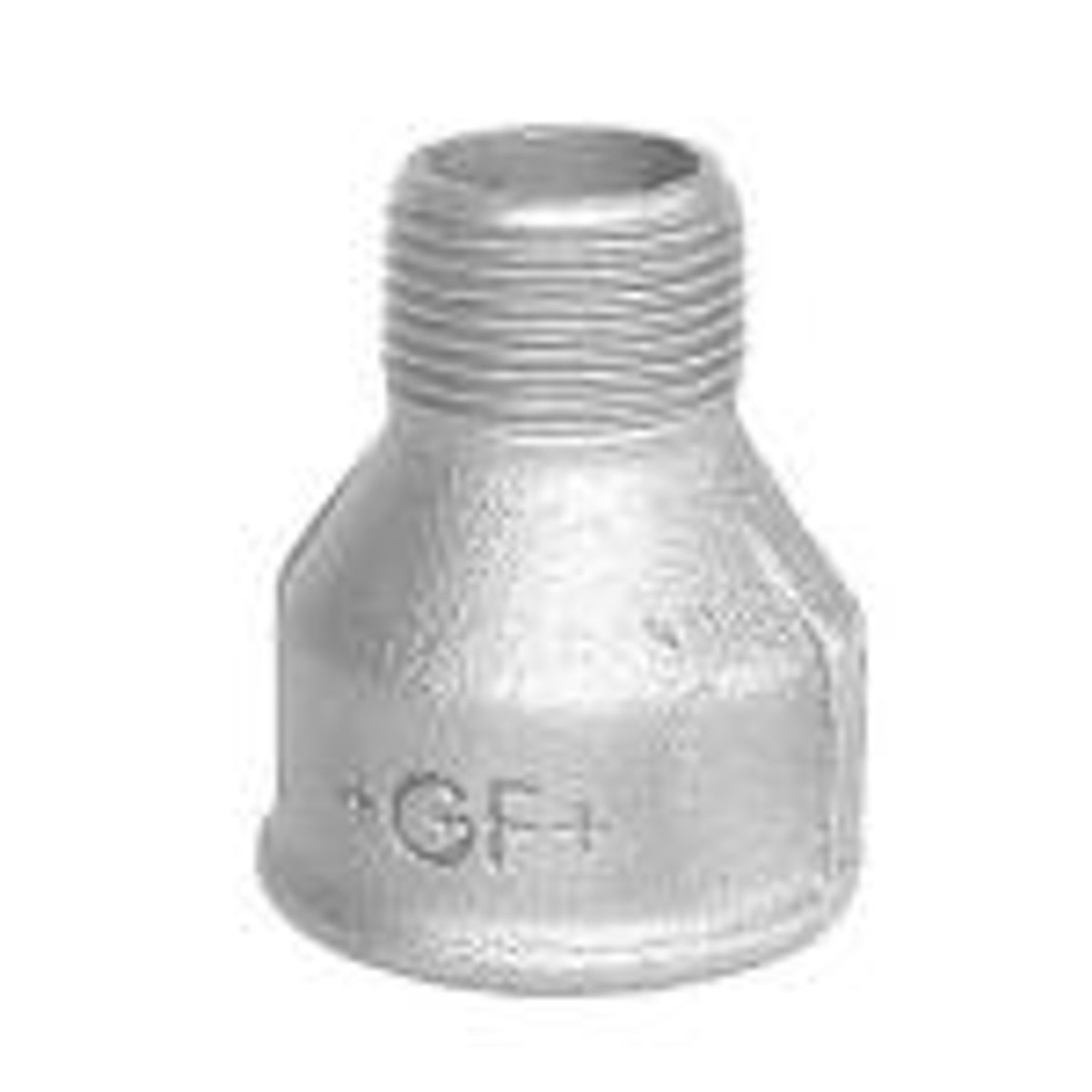 Georg Fischer spidsmuffe galvaniseret 1.1/2 - 1.1/4'' muffe - nippel