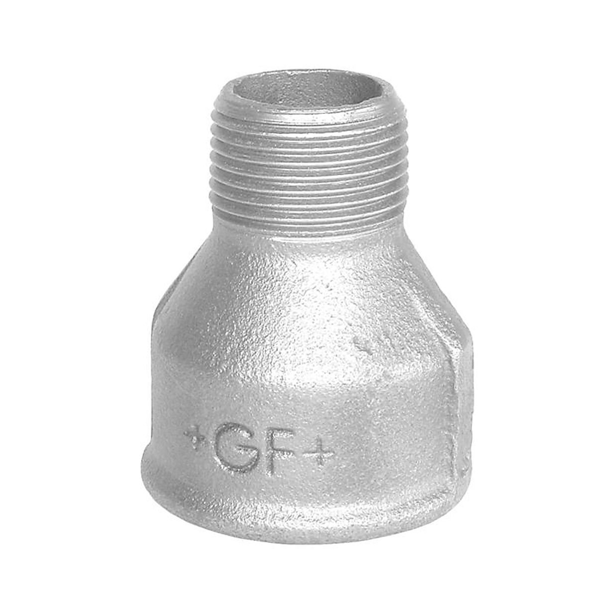 Georg Fischer spidsmuffe galvaniseret 2.1/2 - 1.1/2'' muffe - nippel