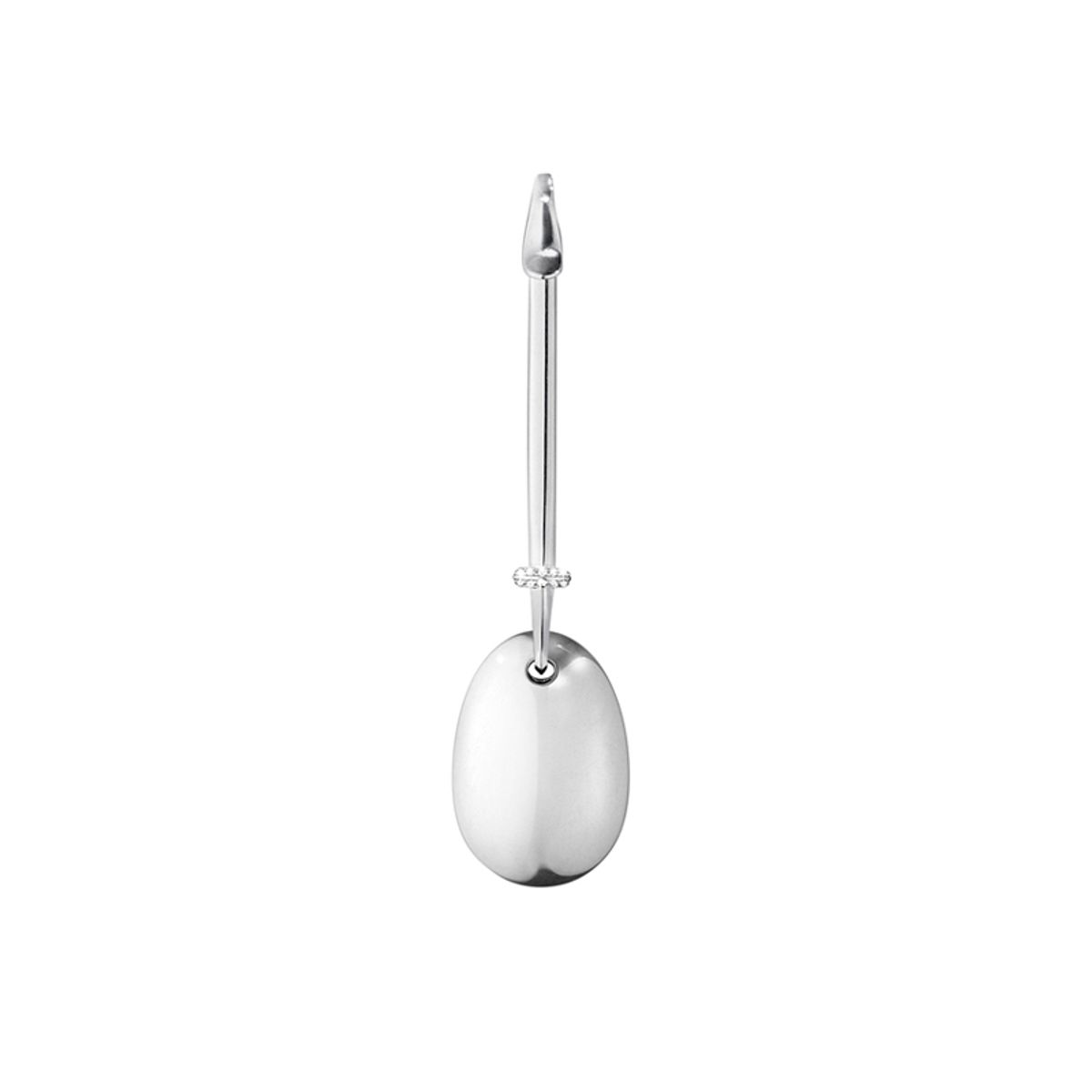 Georg Jensen Dew Drop vedhæng 128, sølv med brillanter