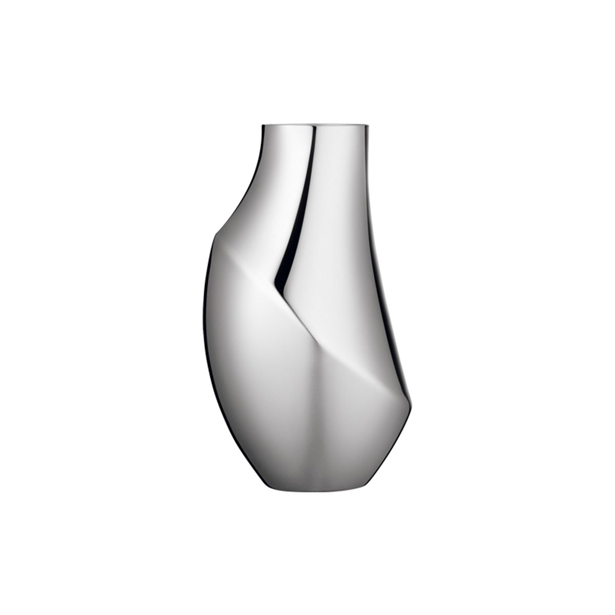 Georg Jensen Flora vase i stål, lille