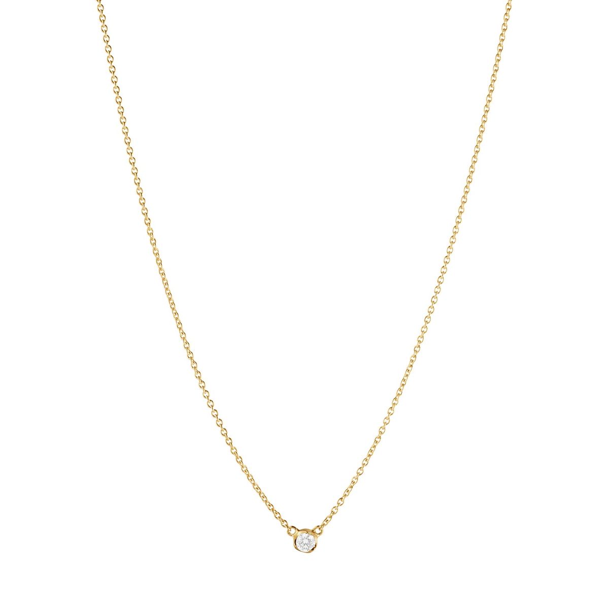 Georg Jensen - Signature Diamonds halskæde 0,05-0,20 ct. 18 kt. guld