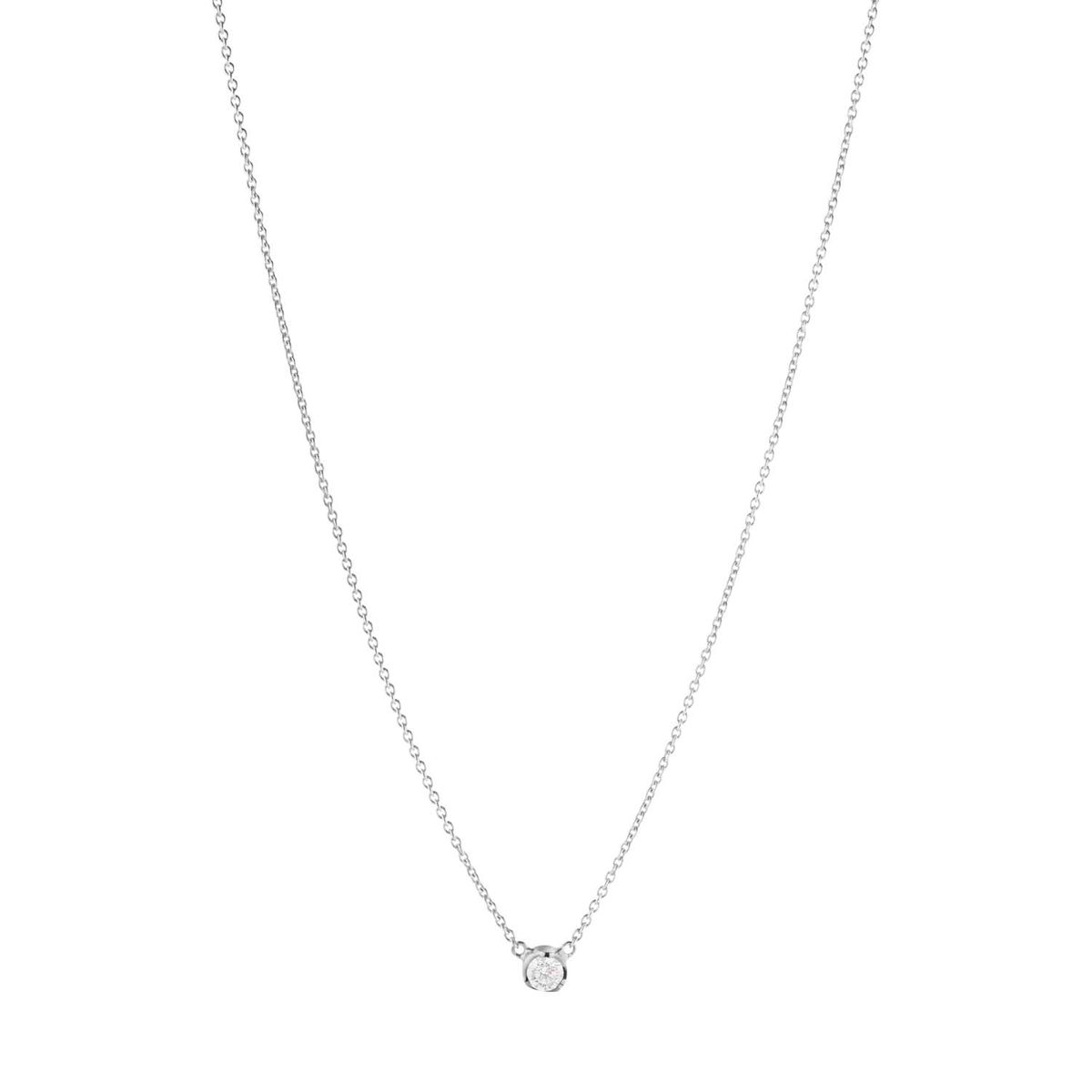 Georg Jensen - Signature Diamonds halskæde 0,05-0,20 ct. 18 kt. hvidguld