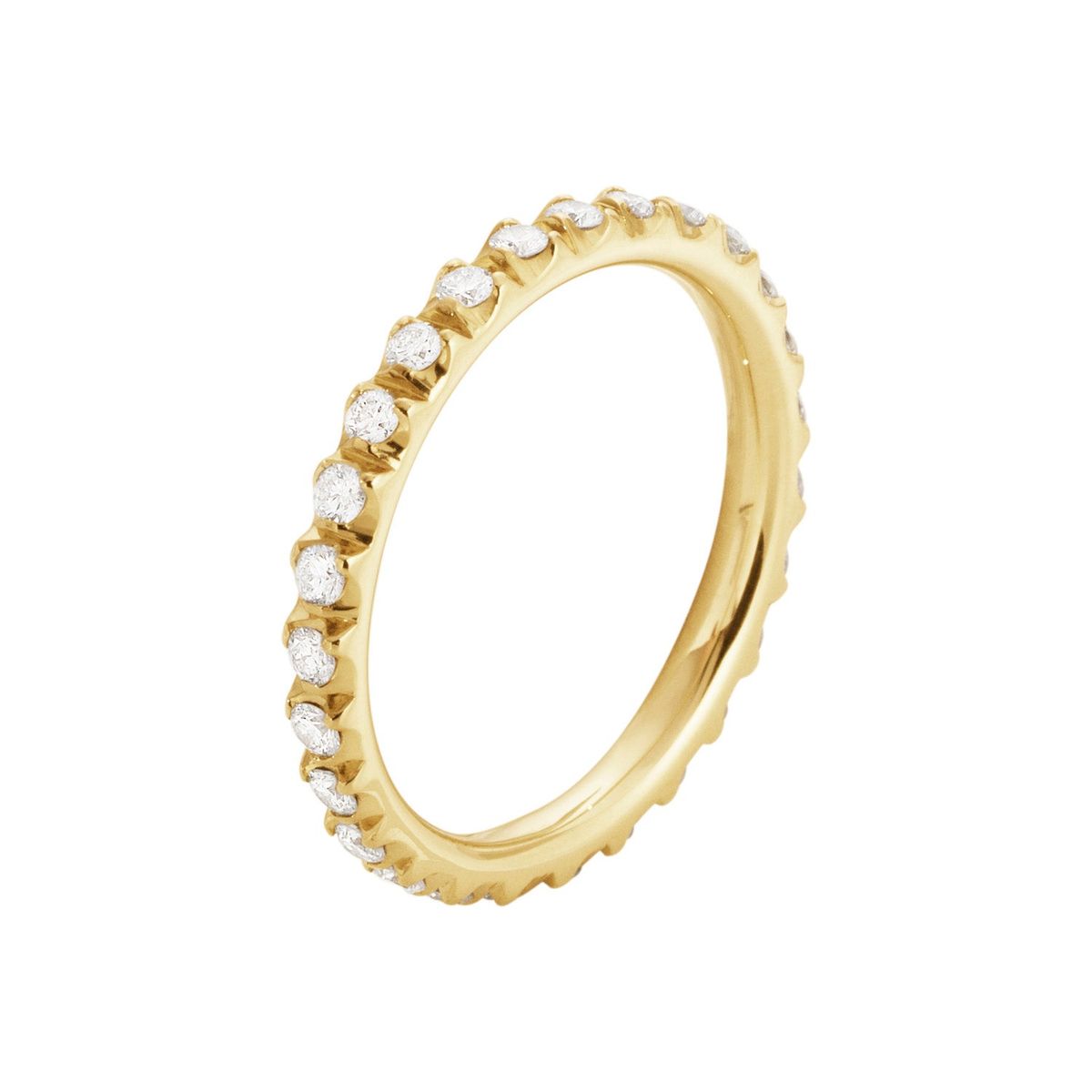 Georg Jensen - Signature Diamonds ring, stor 18 kt. guld