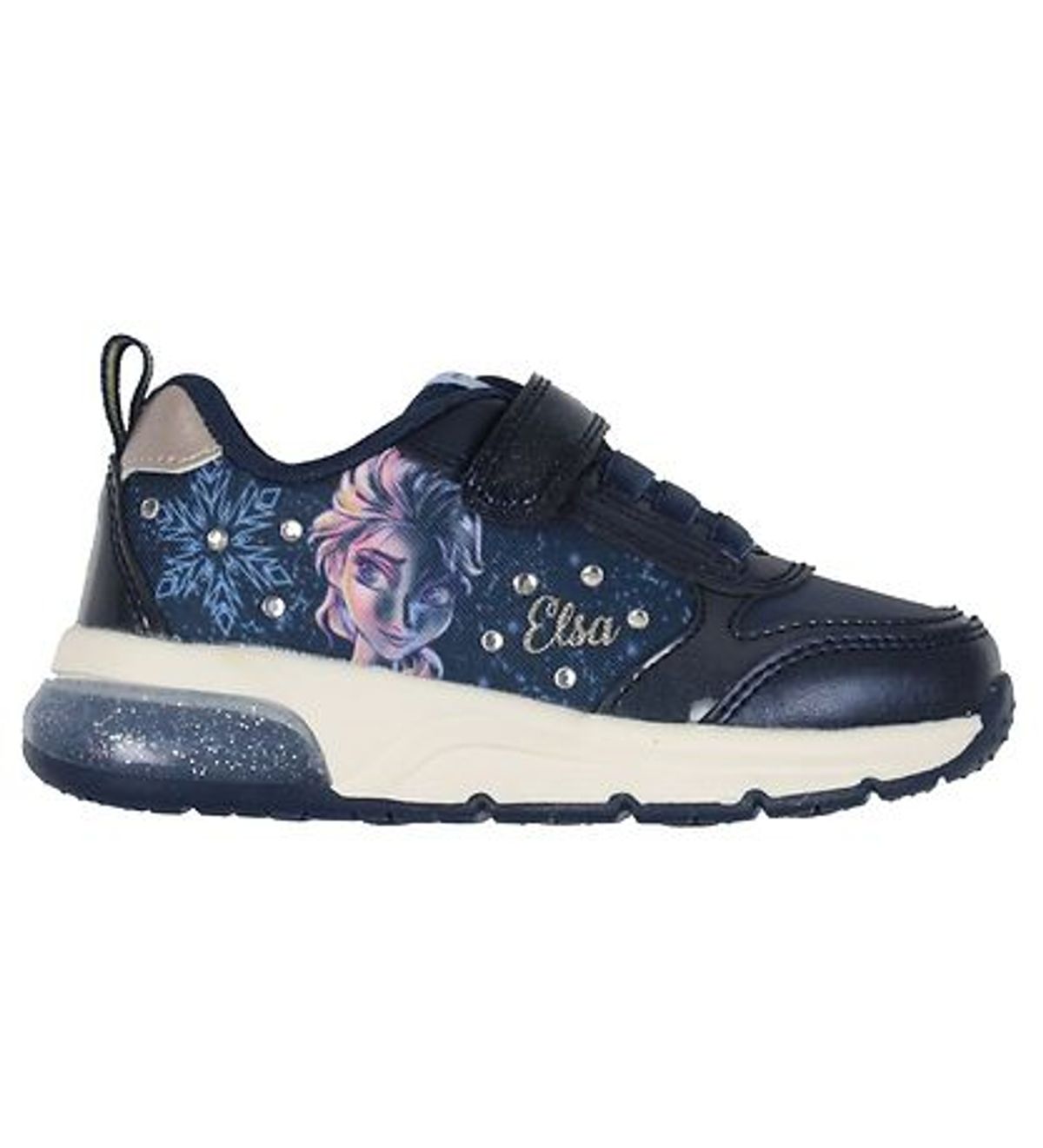 Geox - Frozen II sko med lys, 76-0856 - Navy/platinum - 26