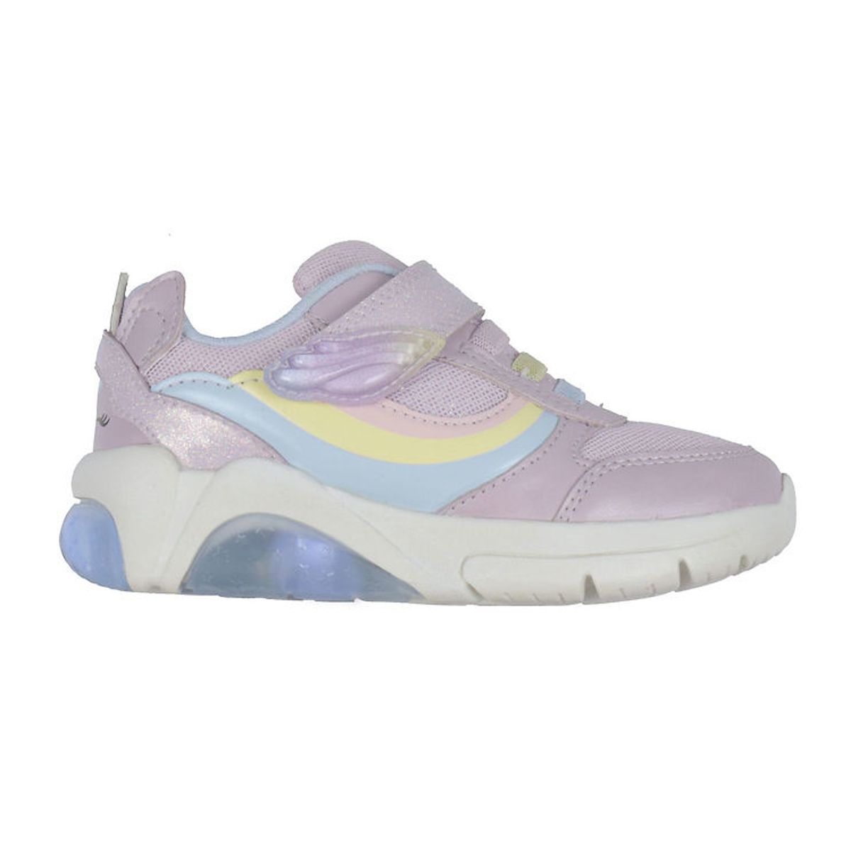 Geox Sko m. Lys - J Fadinlight - Lilac/Multicolor