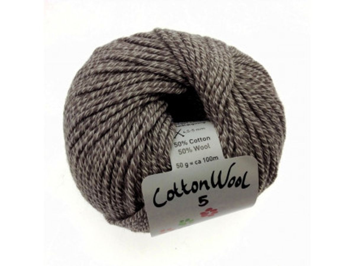 Gepard Garn CottonWool 5 Unicolor 148 Rådyr Brun