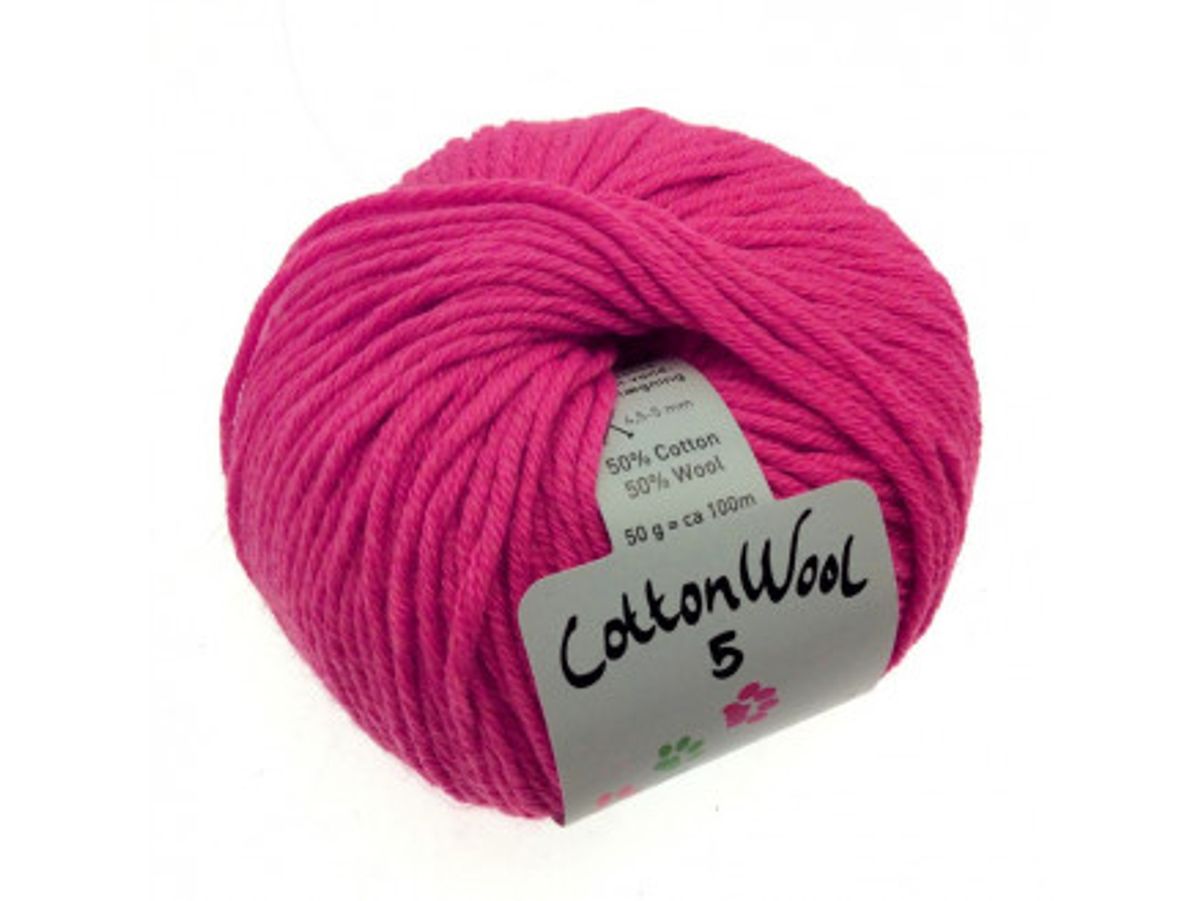 Gepard Garn CottonWool 5 Unicolor 430 Dæmpet Pink