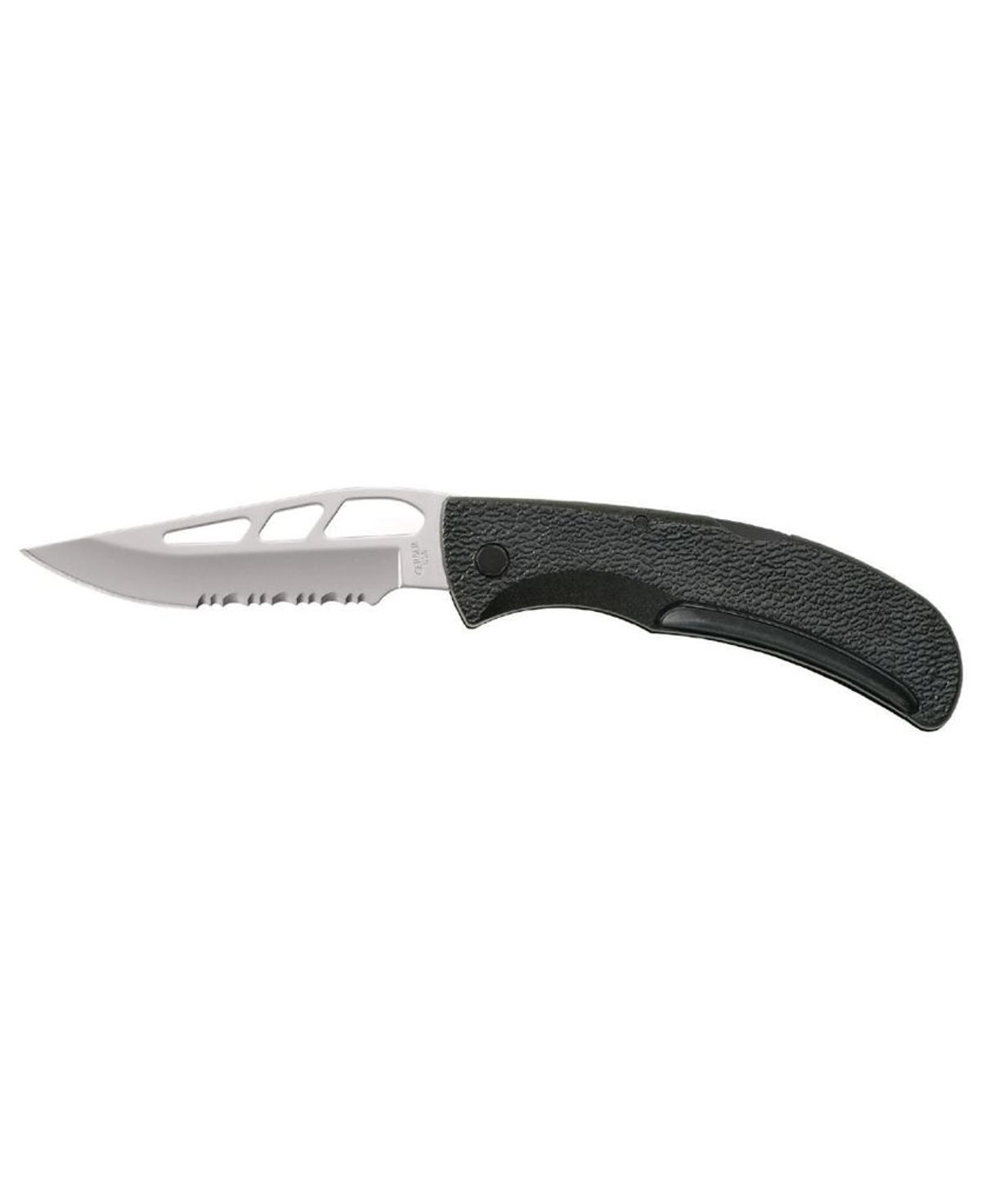 Gerber E-Z Out Skeleton Serrated Foldekniv