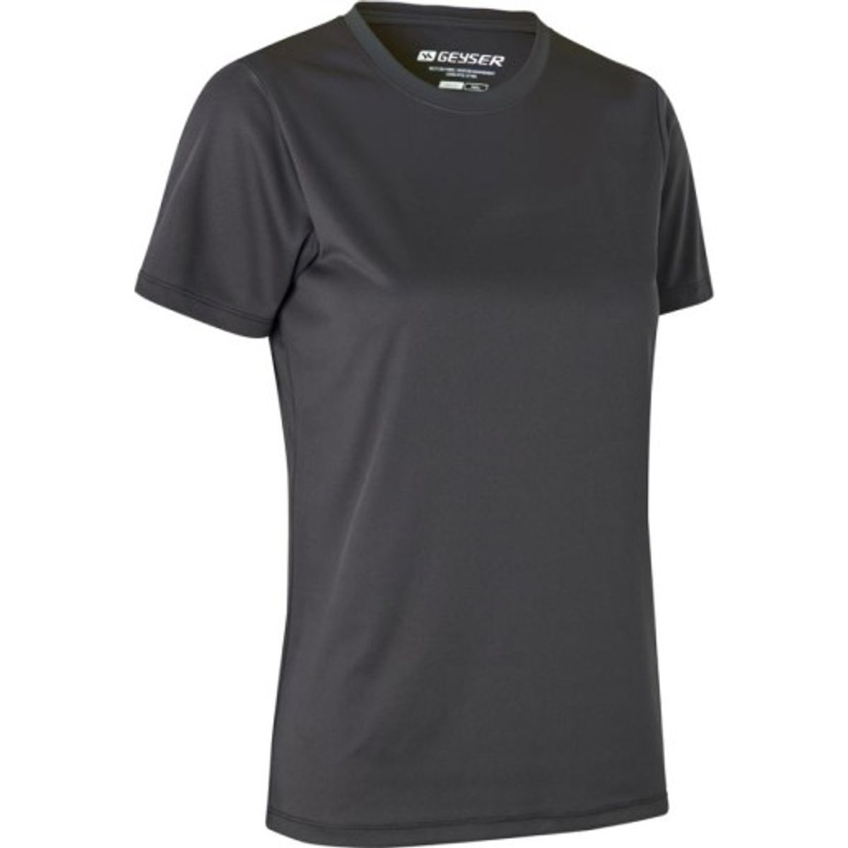 GEYSER Interlock dame T-shirt G11040, essential, koksgrå, 2XL