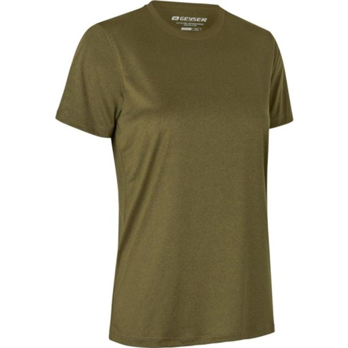 GEYSER Interlock dame T-shirt G11040, essential, oliven str. 3XL