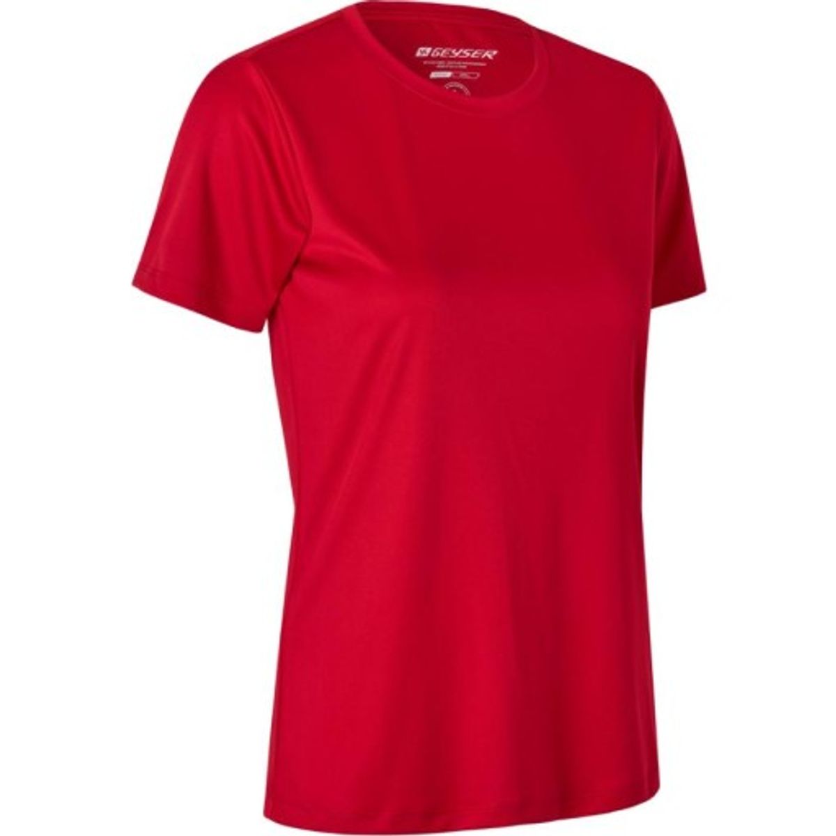 GEYSER Interlock dame T-shirt G11040, essential, rød, str. 2XL