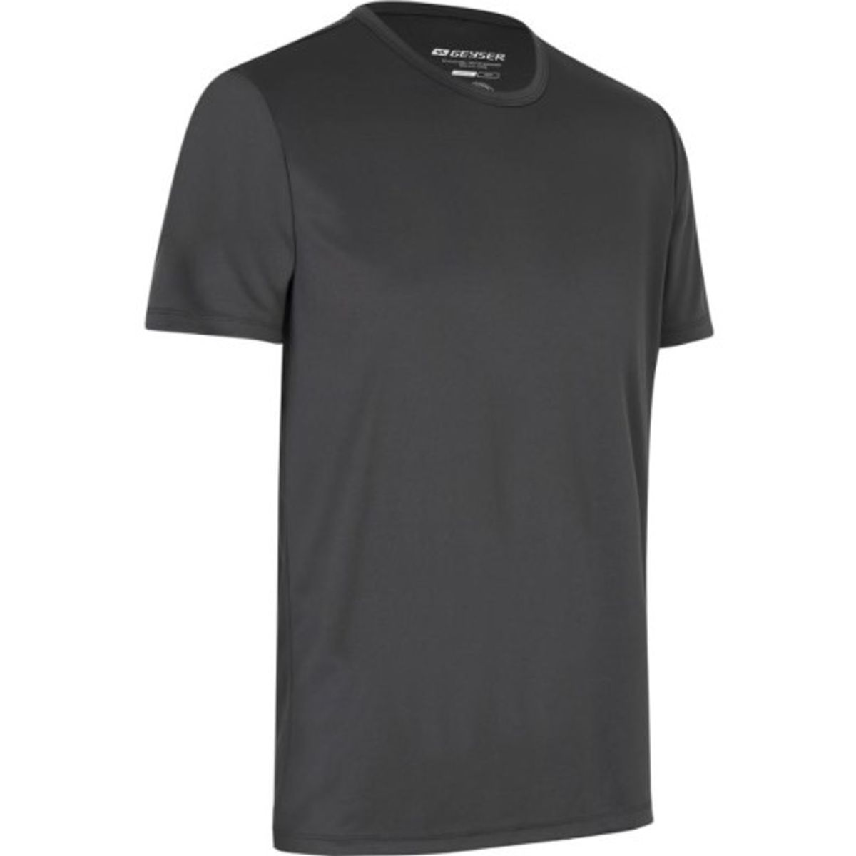 GEYSER Interlock T-shirt G21040, essential, koksgrå, str. 3XL