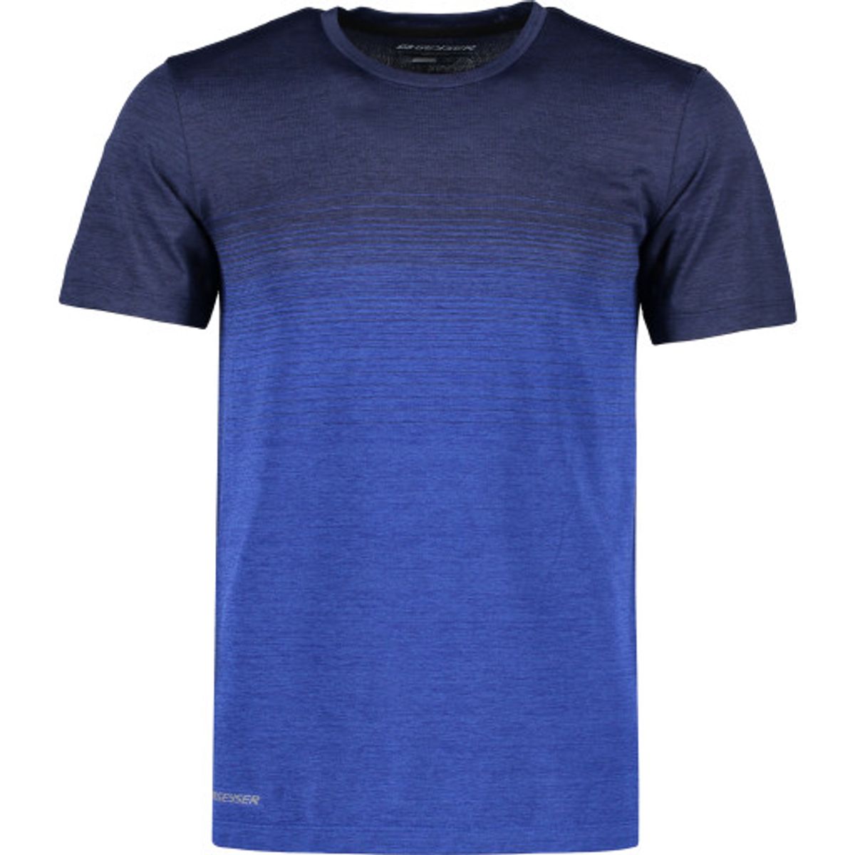 Geyser sømløs stribet T-shirt, G21024, navy melange, str. L