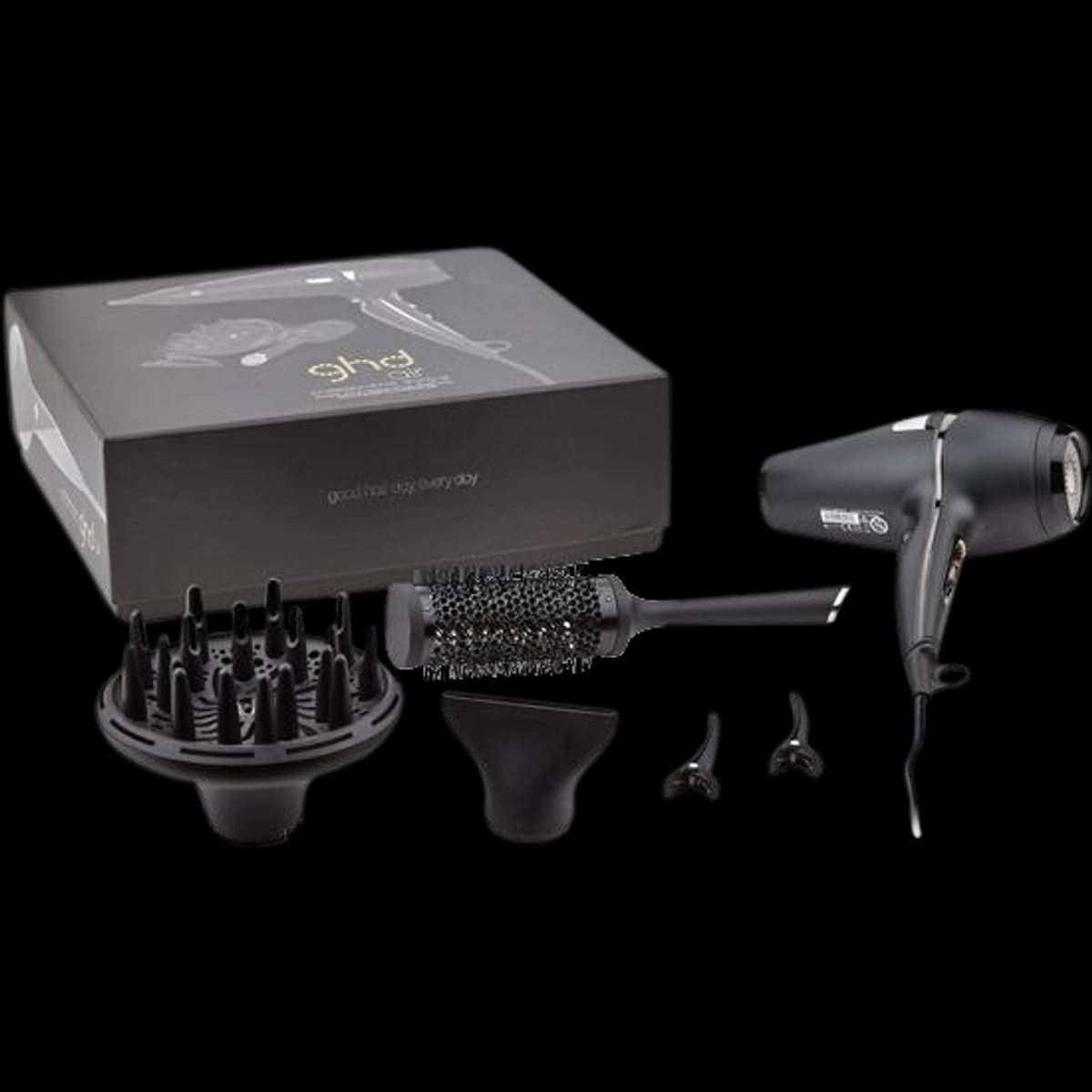 ghd Air Salon Hårtørrer Inkl. Børste og Diffuser Kit