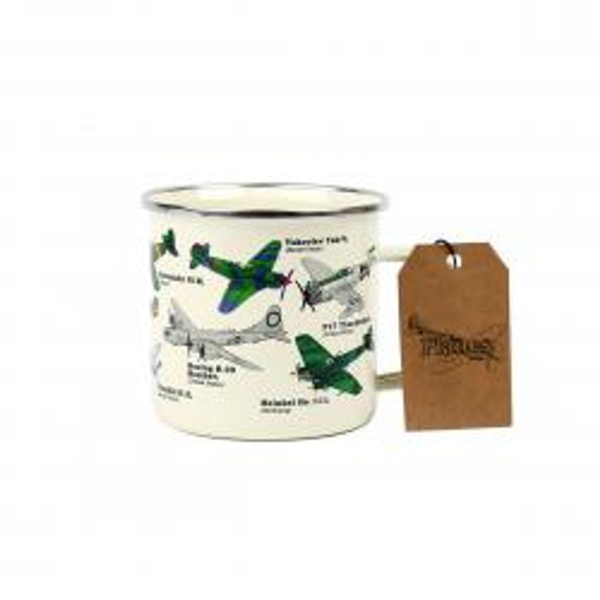 Gift Republic Enamel Mug Planes - Krus