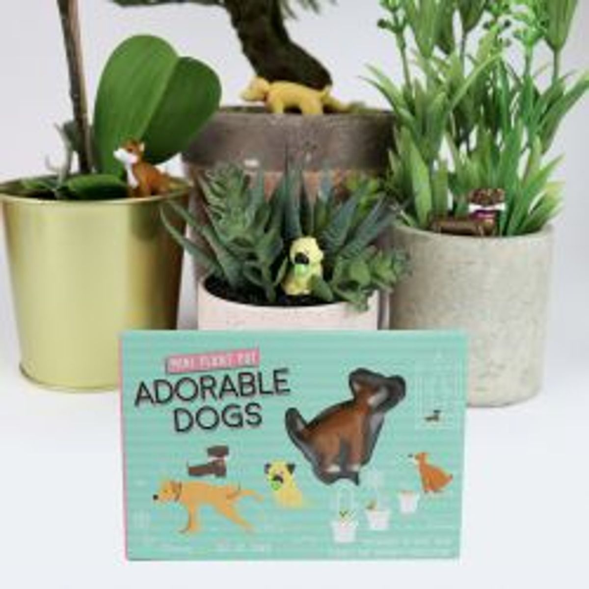 Gift Republic Plant Figurines Adorable Dogs - Diverse