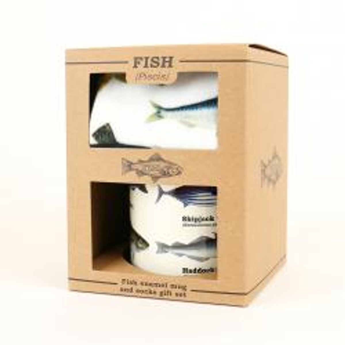 Gift Republic Set Mug And Socks Fish - Krus