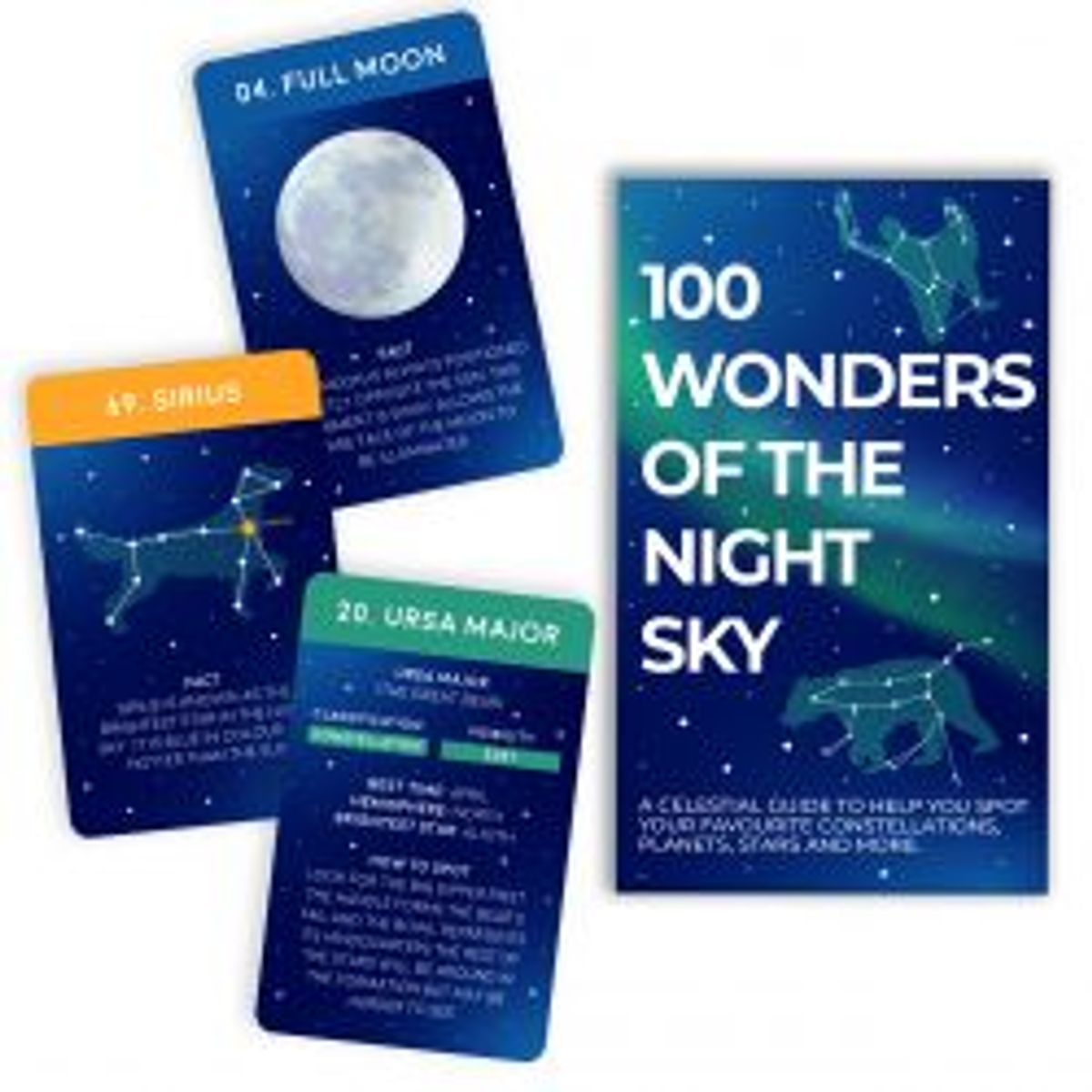 Gift Republic Theme Cards 100 Wonders Of The Night Sky - Diverse