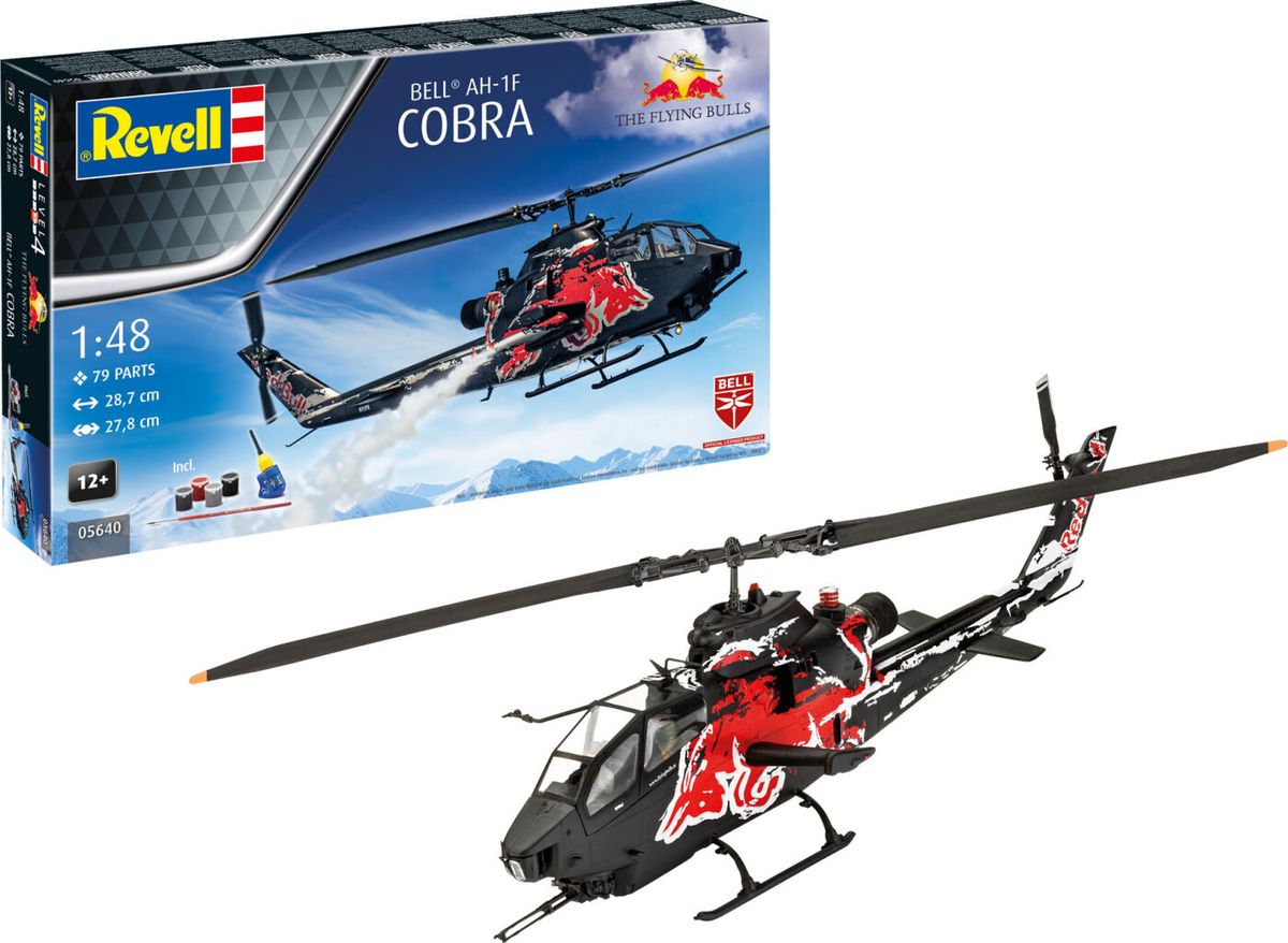 Gift Set Flying Bulls Ah-1f Cobra 1:48 - 05640 - Revell