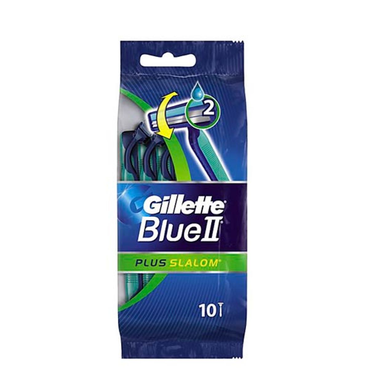 Gillette Blue II Plus Slalom - 10 Stk