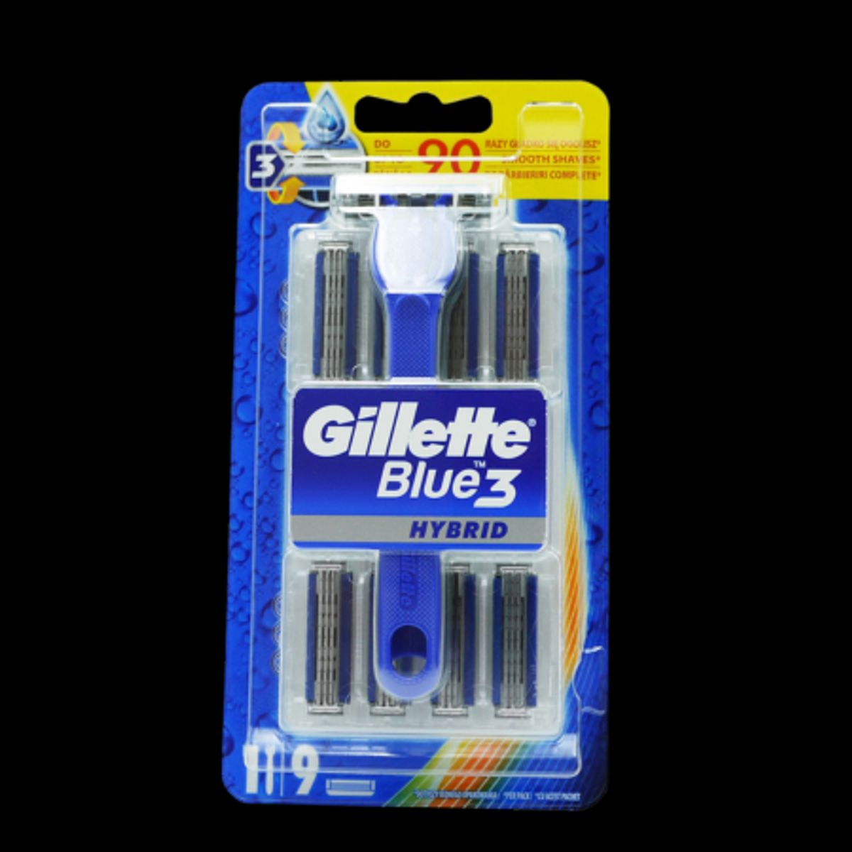 Gillette Blue3 Hybrid Razor - 10 dele