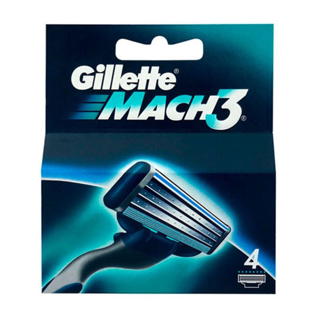 Gillette Mach3 Barberblade - 4 stk